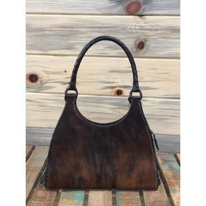 NEW QUE CHULA luna brindle chica purse in brown